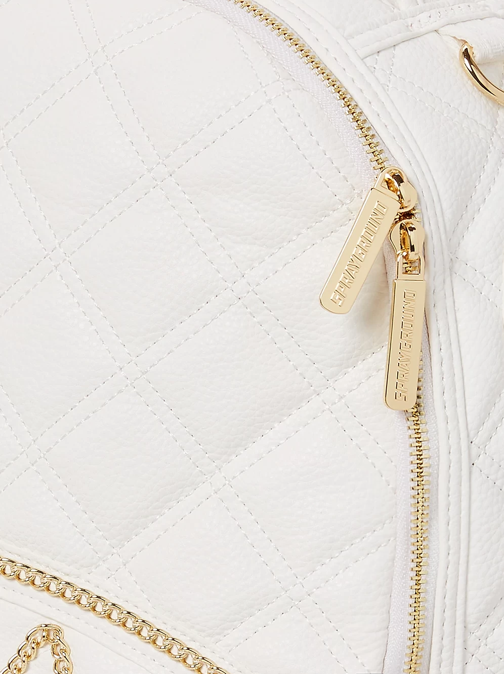 Sprayground Riviera White Gold DLX Backpack 5 Sprayground Riviera White Gold DLX Backpack - Image 5