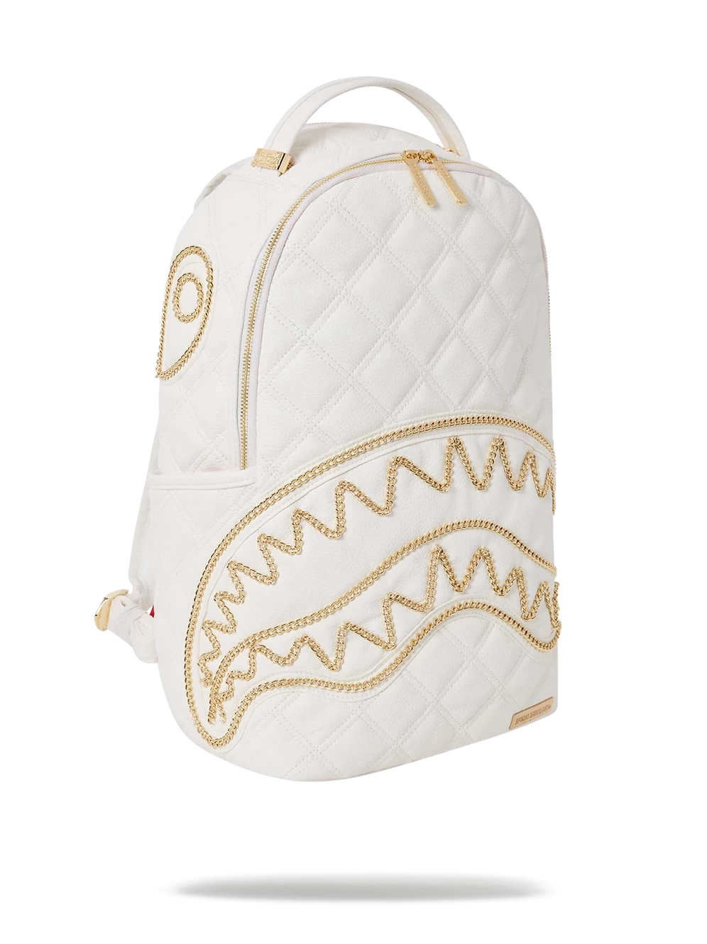 Sprayground Riviera White Gold DLX Backpack 4 Sprayground Riviera White Gold DLX Backpack - Image 4