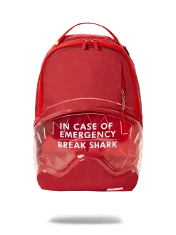 Sprayground Break In Case Of Emergency Shark DLX Backpack