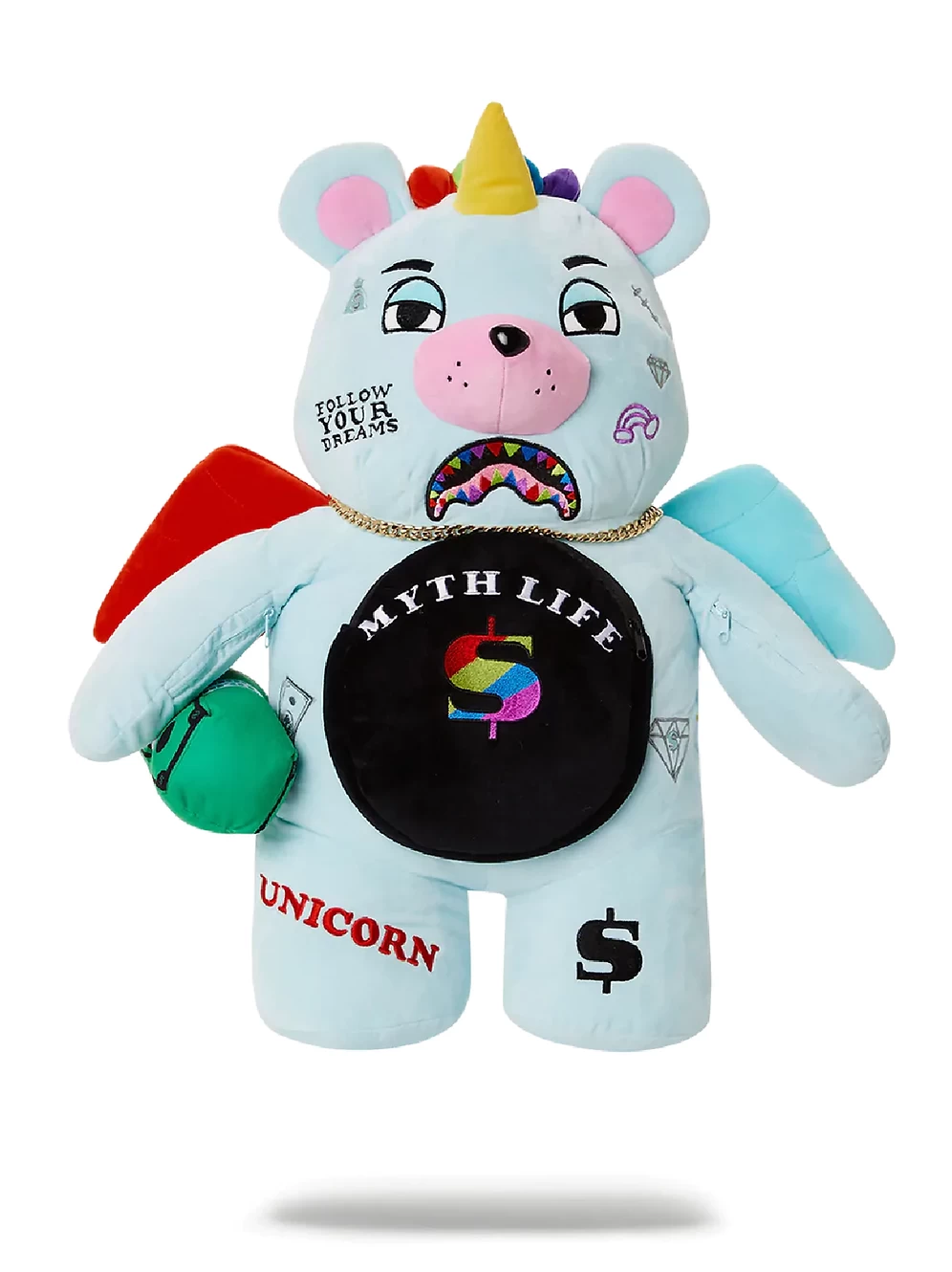 Sprayground Unicorn Teddybear Backpack 1 Sprayground Unicorn Teddybear Backpack