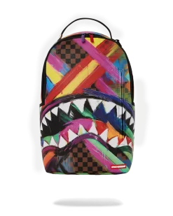 Fashion backpack-sprayground 4 Sprayground Sharks In Paris City Streaks DLXV Backpack