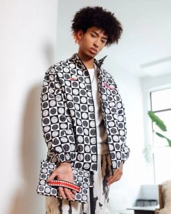 SPRAYGROUND POODLE CHECK RON ENGLISH COLLAB POUCHETTE -Fashion backpack-sprayground B4928 2 1