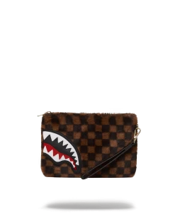 SPRAYGROUND FURRR SHARKS IN PARIS CROSSOVER CLUTCH