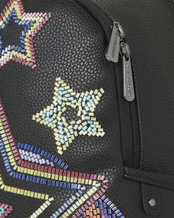 SPRAYGROUND STAR RACER A.I.7 SANDFLOWER COLLAB BEADED SAVAGE BACKPACK -Fashion backpack-sprayground B5269 D1