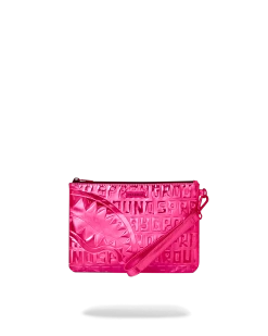 SPRAYGROUND INFINITI PINK DIAMOND CROSSOVER CLUTCH