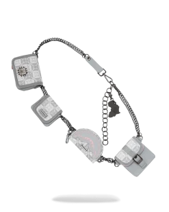 SPRAYGROUND A.I.8 AFRICAN INTELLIGENCE BOOKED & BUSY CHARM WAISTBELT