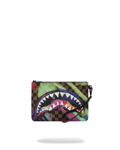 SPRAYGROUND SHARKS IN PARIS CITY STREAKS CROSSOVER CLUTCH