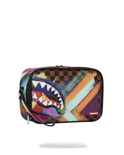 SPRAYGROUND SHARKS IN PARIS CITY STREAKS TOILETRY BAG -Fashion backpack-sprayground B5584 2
