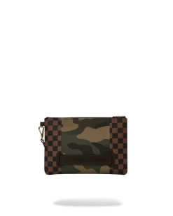 SPRAYGROUND EXTERIOR GOLD ZIP POCKET SHARKS IN PARIS CROSSOVER CLUTCH -Fashion backpack-sprayground B5630 3