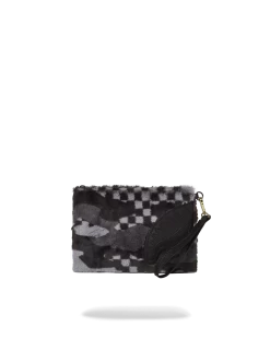 SPRAYGROUND 3AM PLUSH ASPEN HIGHLANDS CROSSOVER CLUTCH