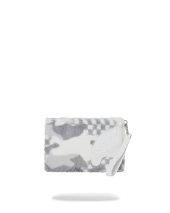 SPRAYGROUND 3AM PLUSH SWISS ALPS CROSSOVER CLUTCH