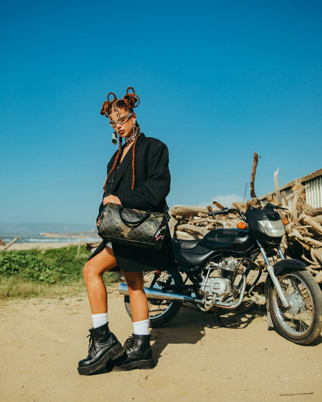 SPRAYGROUND LASERS BLAZIN MINI DUFFLE 2 SPRAYGROUND LASERS BLAZIN MINI DUFFLE - Image 2