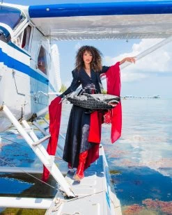 SPRAYGROUND SHARKFINITY STEALTH PILOT SHARK SHAPE DUFFLE -Fashion backpack-sprayground D5614 2 1