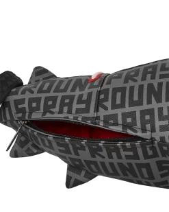 SPRAYGROUND SHARKFINITY STEALTH PILOT SHARK SHAPE DUFFLE -Fashion backpack-sprayground D5614 6