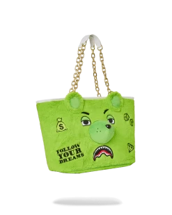 SPRAYGROUND PLUSH MONEYBEAR TOTE (GREEN) -Fashion backpack-sprayground T5409 2