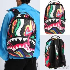 Sprayground | Other Plaid Patterns Unisex Street Style Backpacks