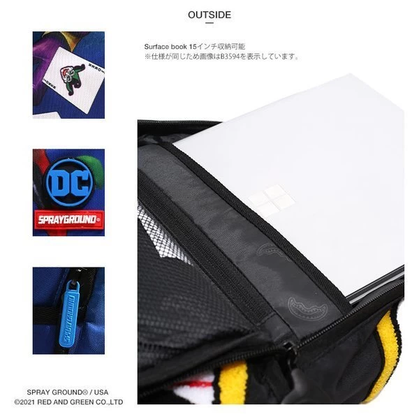 Sprayground | Skull Unisex Nylon Street Style Collaboration A4 2WAY 13 Sprayground | Skull Unisex Nylon Street Style Collaboration A4 2WAY - Image 13