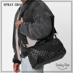 Sprayground | Faux Fur Street Style Logo Messenger & Shoulder Bags